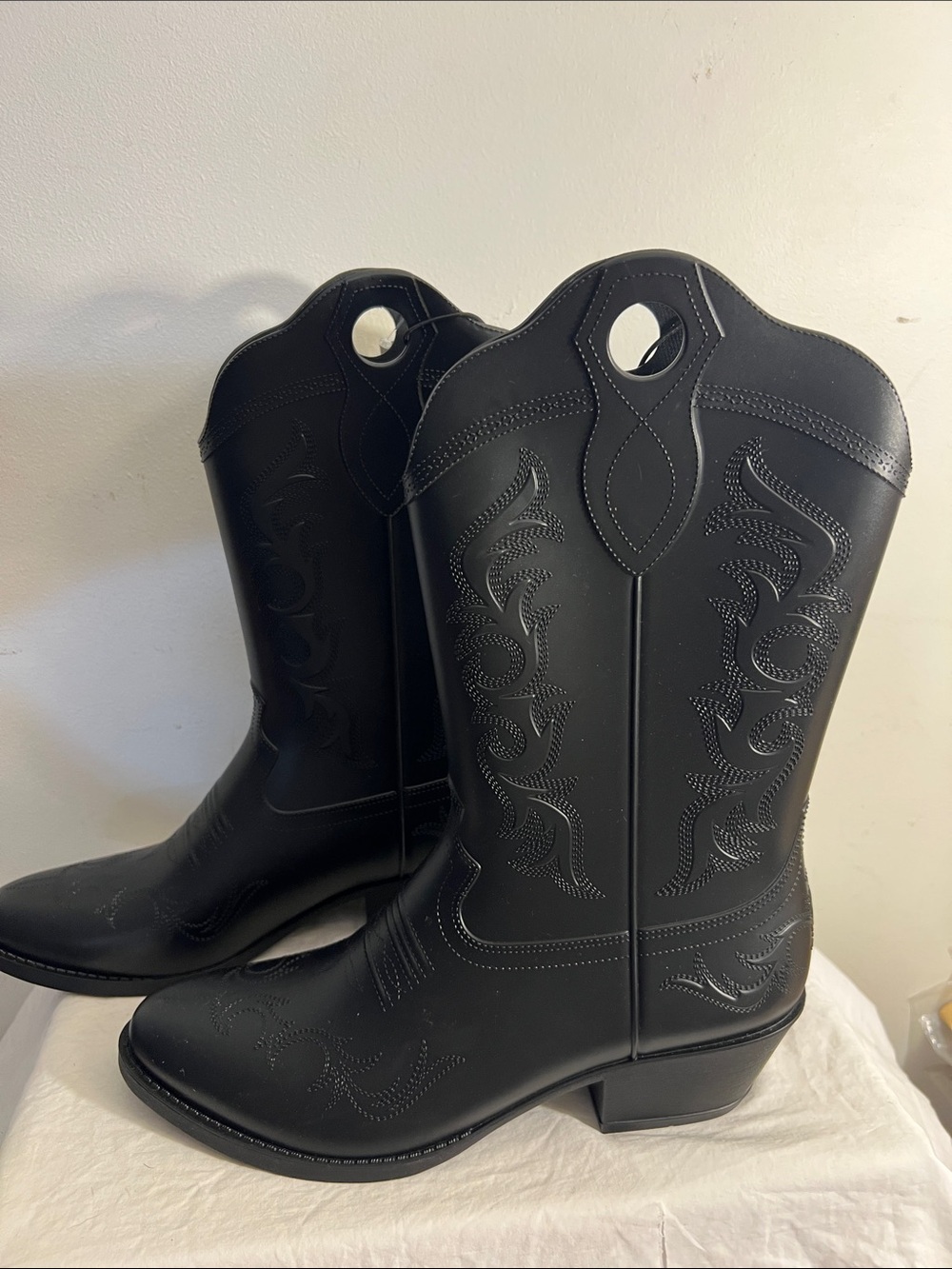NWT No Boundaries Women's Cowboy Rain Boots Size 8 & 9 (No Box)